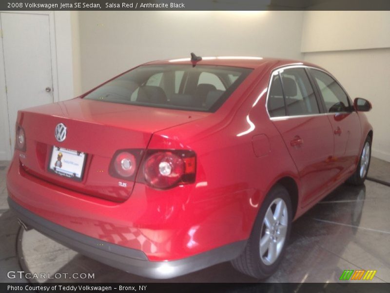 Salsa Red / Anthracite Black 2008 Volkswagen Jetta SE Sedan