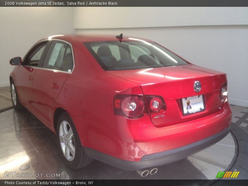 Salsa Red / Anthracite Black 2008 Volkswagen Jetta SE Sedan