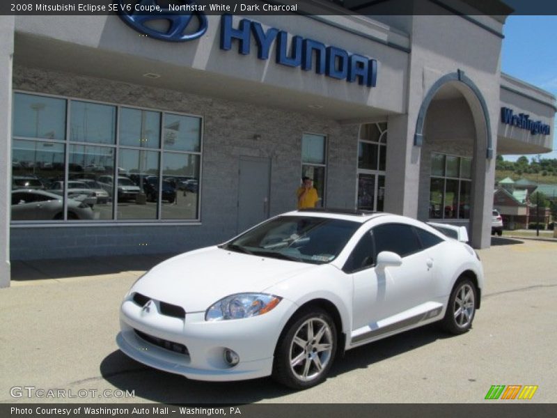 Northstar White / Dark Charcoal 2008 Mitsubishi Eclipse SE V6 Coupe