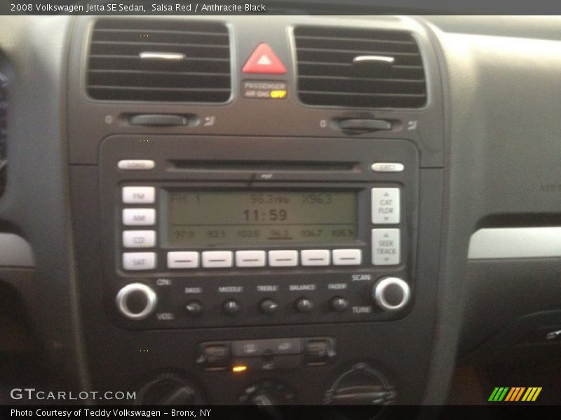 Salsa Red / Anthracite Black 2008 Volkswagen Jetta SE Sedan