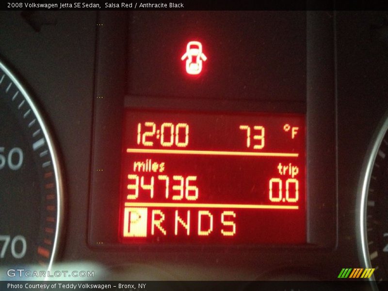 Salsa Red / Anthracite Black 2008 Volkswagen Jetta SE Sedan