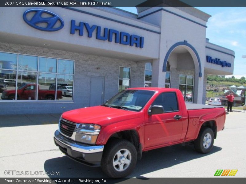 Fire Red / Pewter 2007 GMC Canyon SLE Regular Cab 4x4