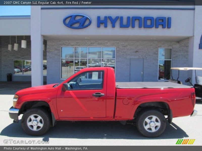 Fire Red / Pewter 2007 GMC Canyon SLE Regular Cab 4x4