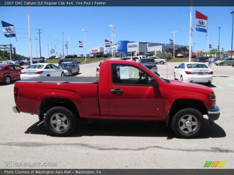 Fire Red / Pewter 2007 GMC Canyon SLE Regular Cab 4x4