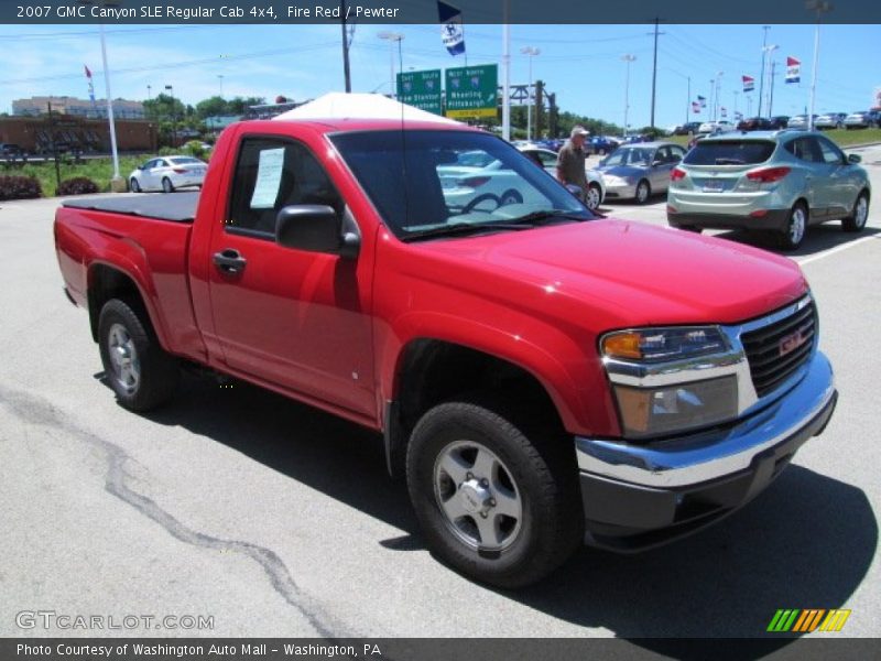 Fire Red / Pewter 2007 GMC Canyon SLE Regular Cab 4x4
