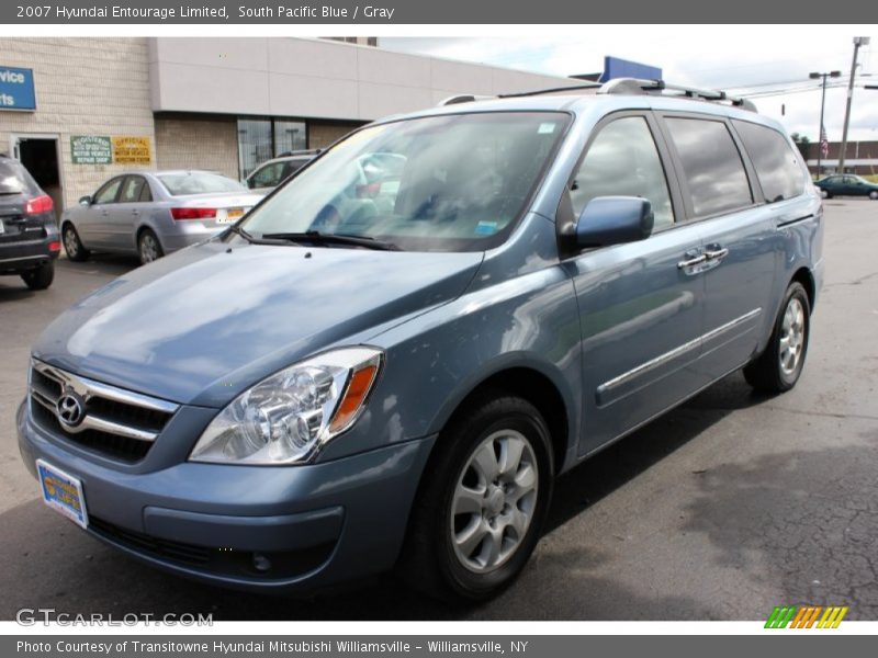 South Pacific Blue / Gray 2007 Hyundai Entourage Limited