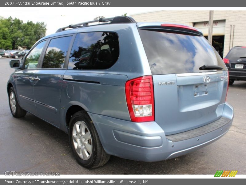 South Pacific Blue / Gray 2007 Hyundai Entourage Limited