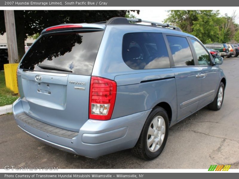 South Pacific Blue / Gray 2007 Hyundai Entourage Limited