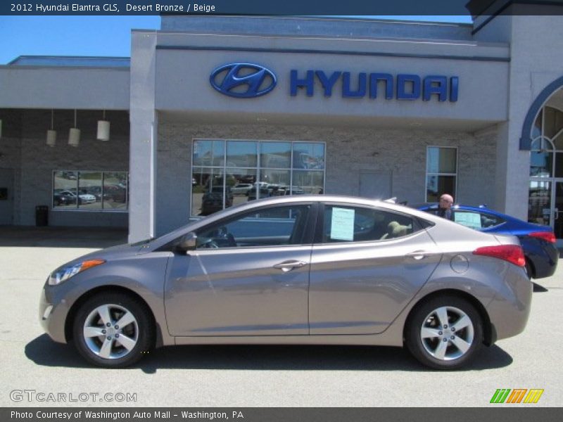 Desert Bronze / Beige 2012 Hyundai Elantra GLS