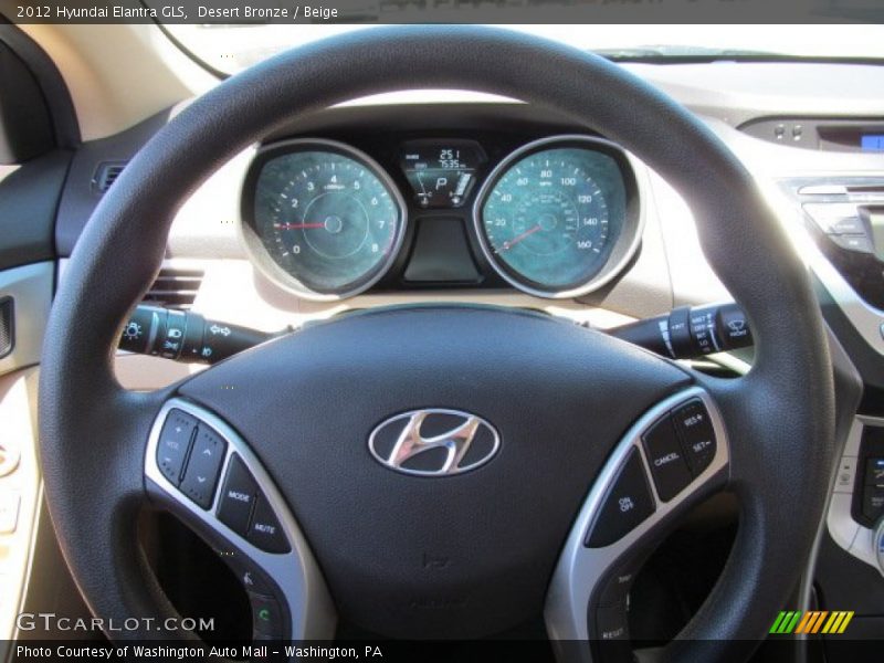 Desert Bronze / Beige 2012 Hyundai Elantra GLS