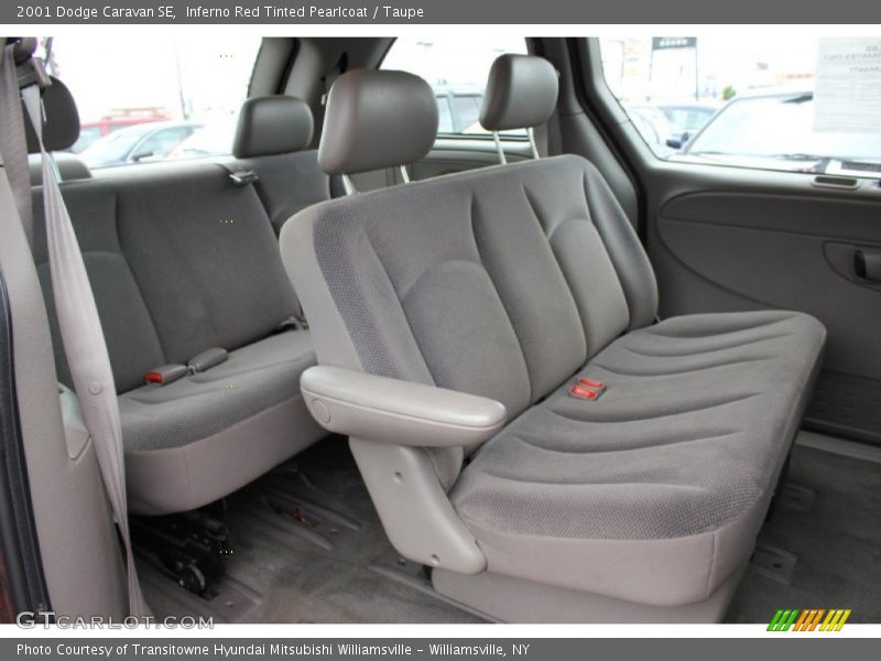 Inferno Red Tinted Pearlcoat / Taupe 2001 Dodge Caravan SE