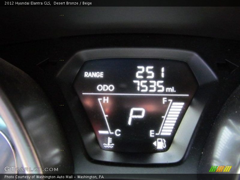 Desert Bronze / Beige 2012 Hyundai Elantra GLS