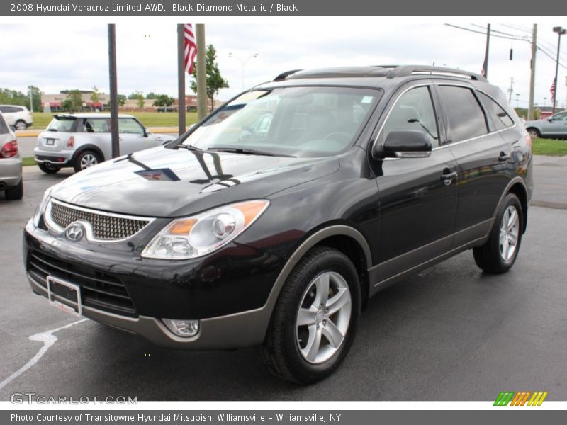 Black Diamond Metallic / Black 2008 Hyundai Veracruz Limited AWD