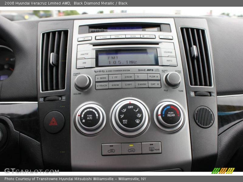 Black Diamond Metallic / Black 2008 Hyundai Veracruz Limited AWD