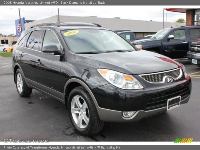 Black Diamond Metallic / Black 2008 Hyundai Veracruz Limited AWD