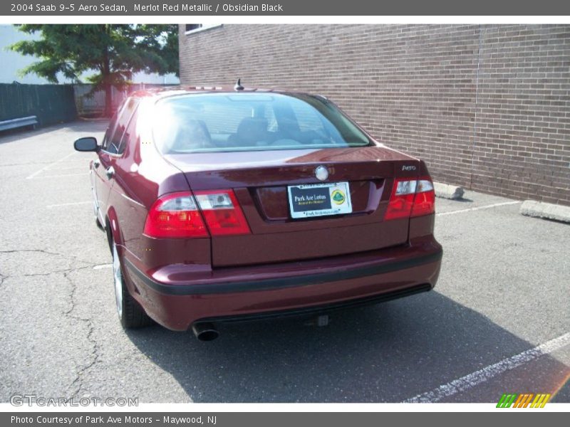 Merlot Red Metallic / Obsidian Black 2004 Saab 9-5 Aero Sedan