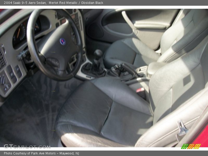 Merlot Red Metallic / Obsidian Black 2004 Saab 9-5 Aero Sedan