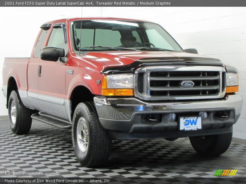 Toreador Red Metallic / Medium Graphite 2001 Ford F250 Super Duty Lariat SuperCab 4x4