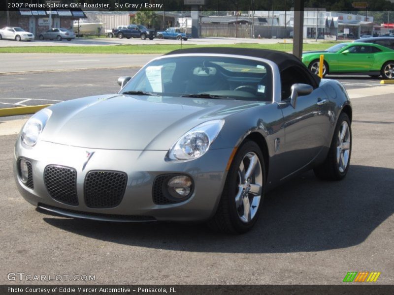 Sly Gray / Ebony 2007 Pontiac Solstice GXP Roadster