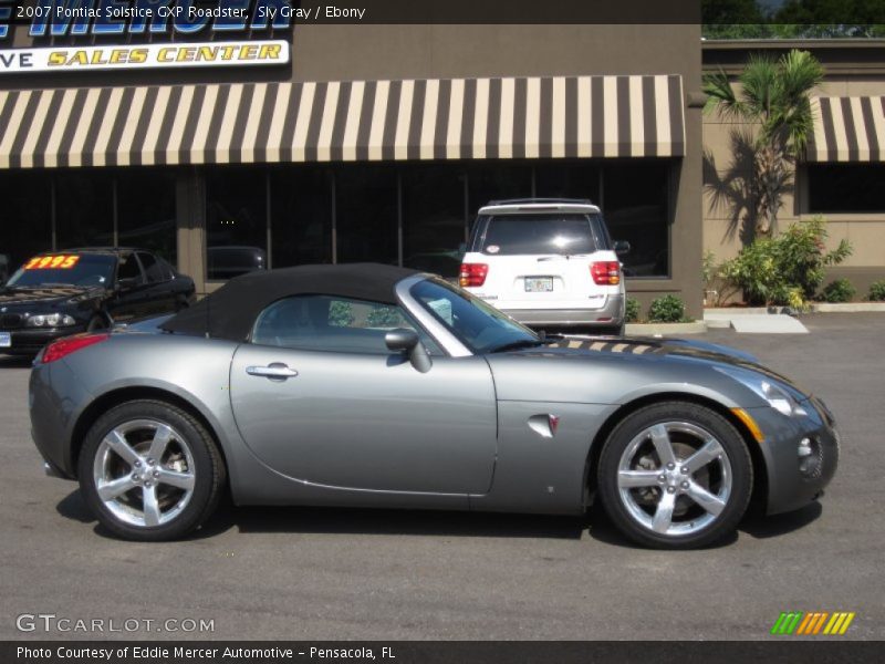 Sly Gray / Ebony 2007 Pontiac Solstice GXP Roadster