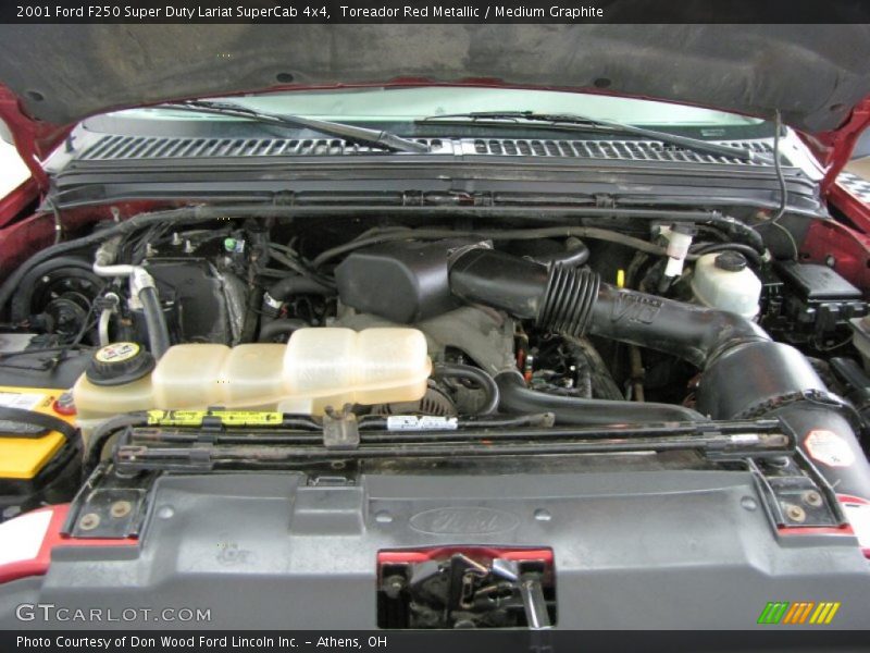 Toreador Red Metallic / Medium Graphite 2001 Ford F250 Super Duty Lariat SuperCab 4x4