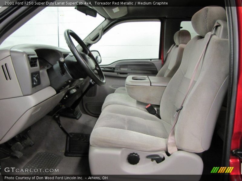 Toreador Red Metallic / Medium Graphite 2001 Ford F250 Super Duty Lariat SuperCab 4x4