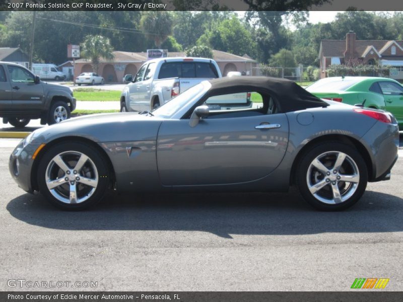 Sly Gray / Ebony 2007 Pontiac Solstice GXP Roadster