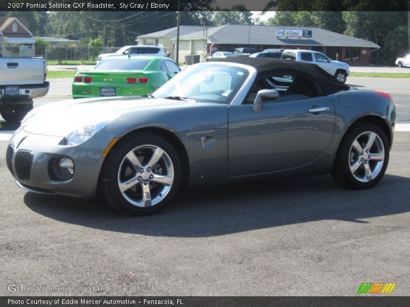 Sly Gray / Ebony 2007 Pontiac Solstice GXP Roadster