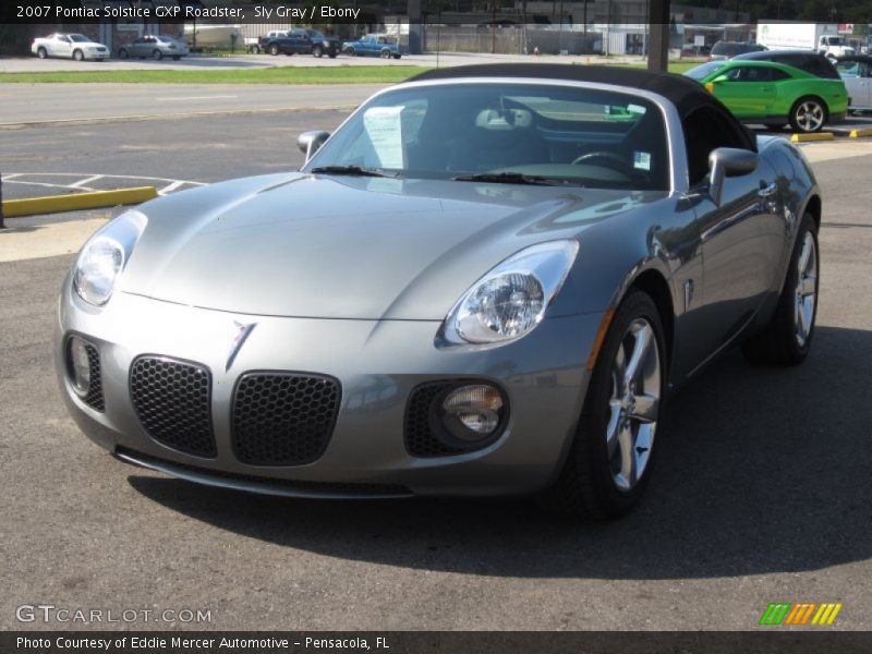 Sly Gray / Ebony 2007 Pontiac Solstice GXP Roadster