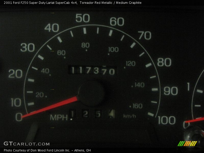 Toreador Red Metallic / Medium Graphite 2001 Ford F250 Super Duty Lariat SuperCab 4x4