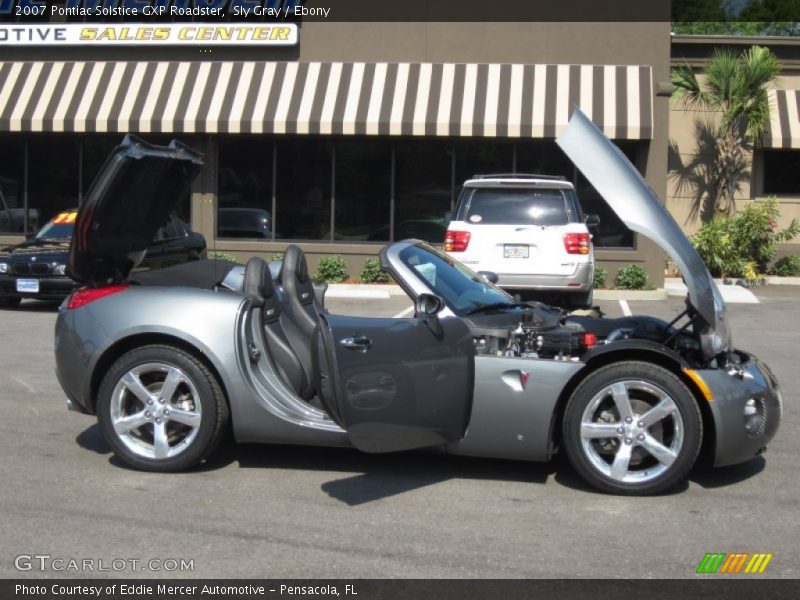 Sly Gray / Ebony 2007 Pontiac Solstice GXP Roadster