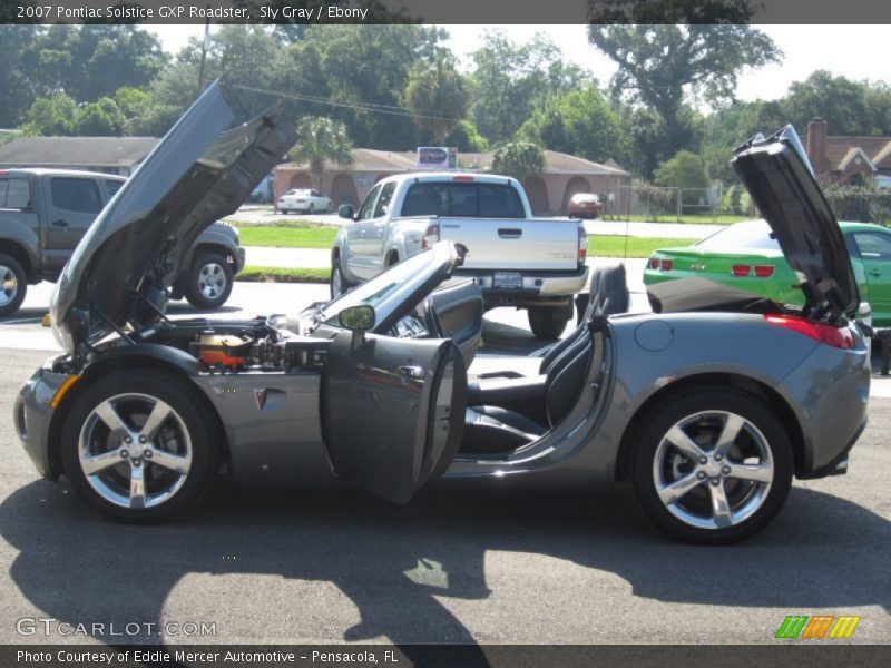 Sly Gray / Ebony 2007 Pontiac Solstice GXP Roadster