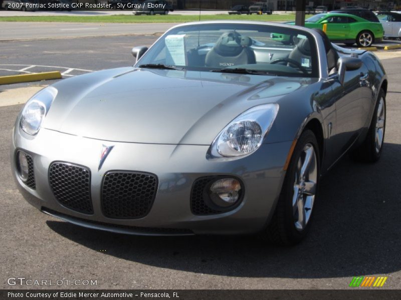 Sly Gray / Ebony 2007 Pontiac Solstice GXP Roadster