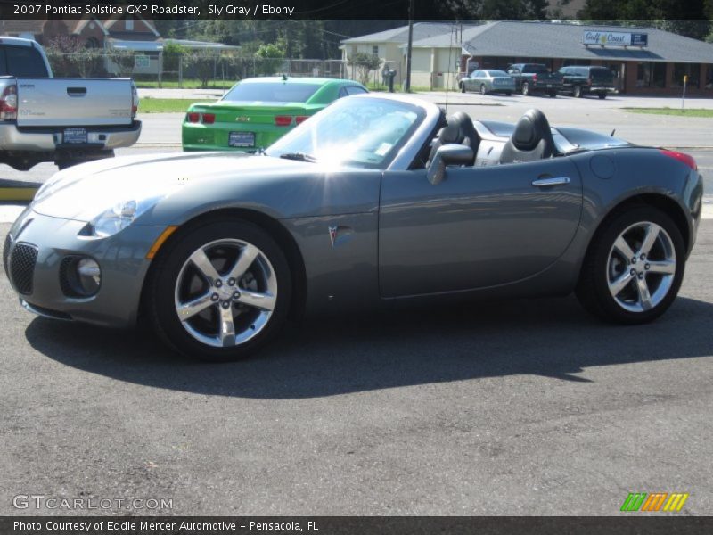 Sly Gray / Ebony 2007 Pontiac Solstice GXP Roadster