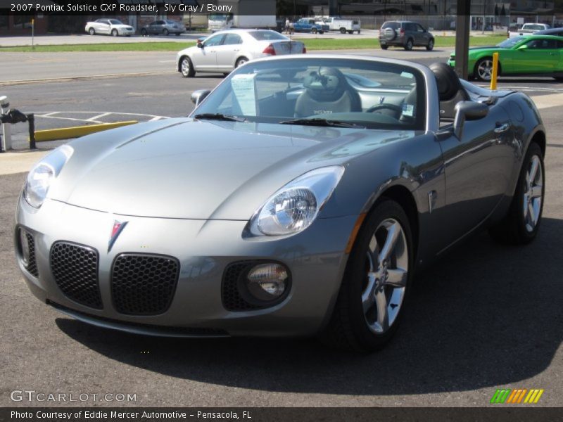 Sly Gray / Ebony 2007 Pontiac Solstice GXP Roadster