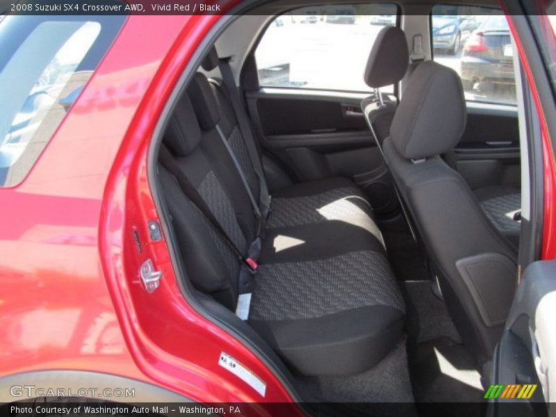 Vivid Red / Black 2008 Suzuki SX4 Crossover AWD