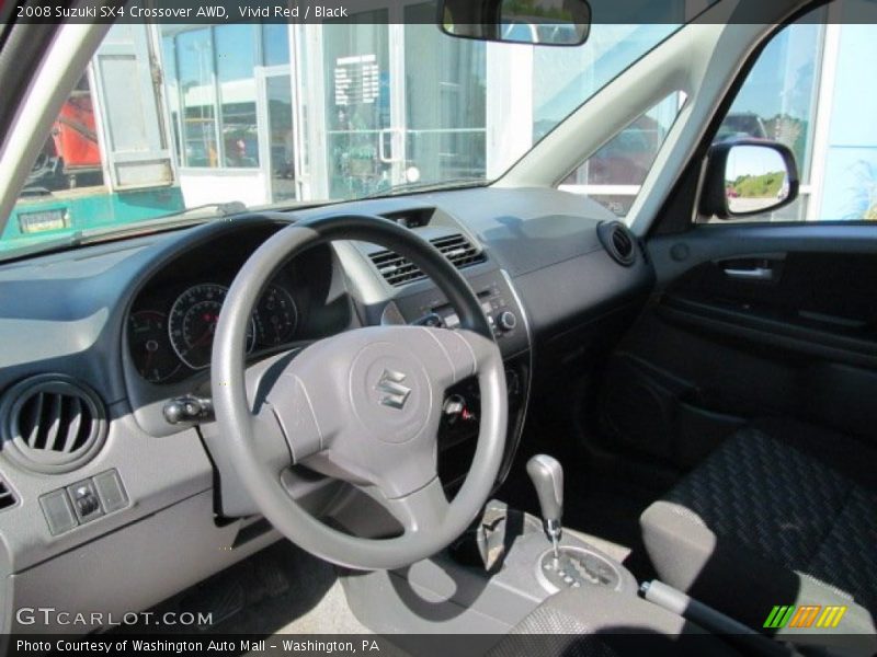 Vivid Red / Black 2008 Suzuki SX4 Crossover AWD