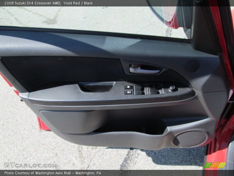 Vivid Red / Black 2008 Suzuki SX4 Crossover AWD