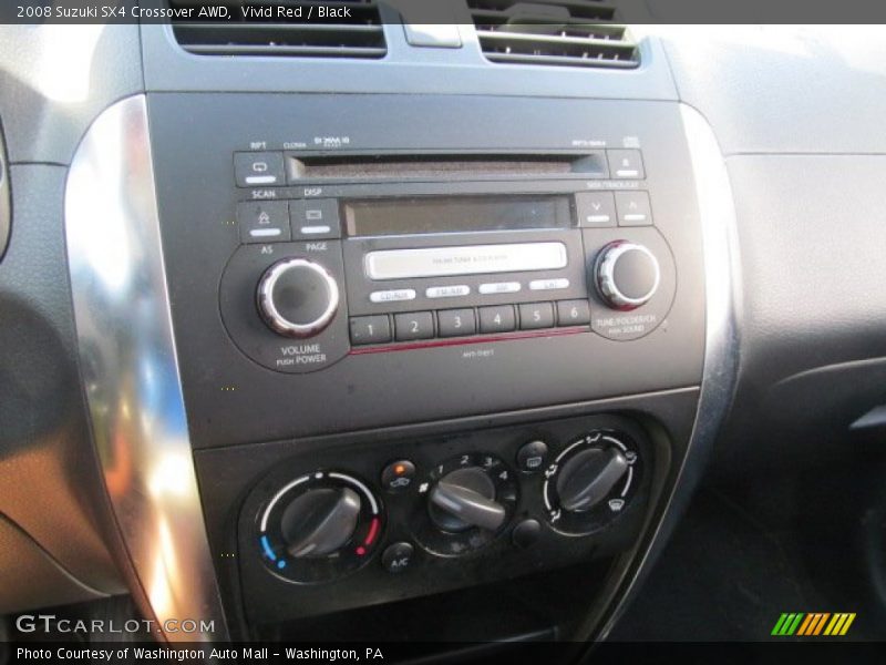 Vivid Red / Black 2008 Suzuki SX4 Crossover AWD