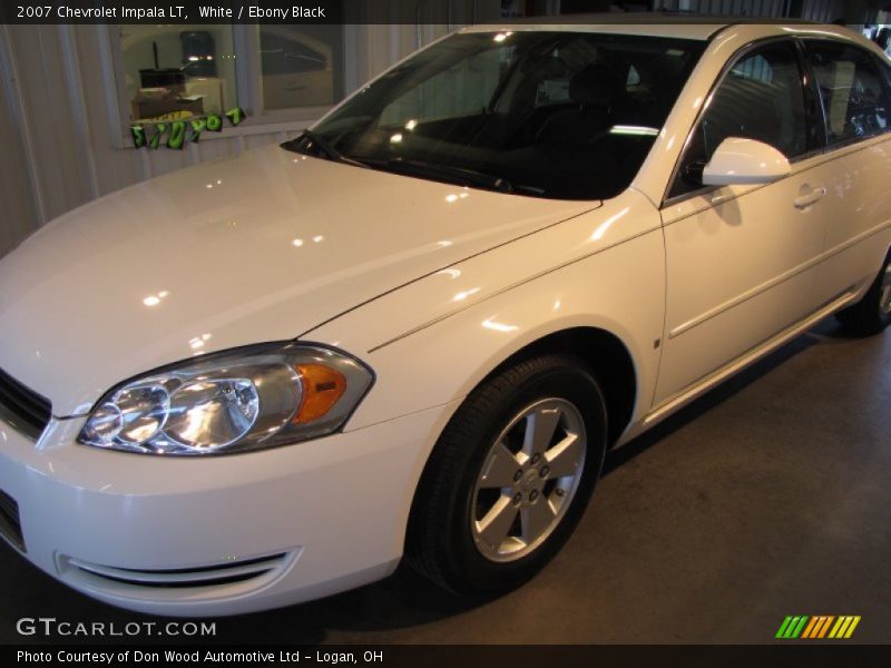White / Ebony Black 2007 Chevrolet Impala LT