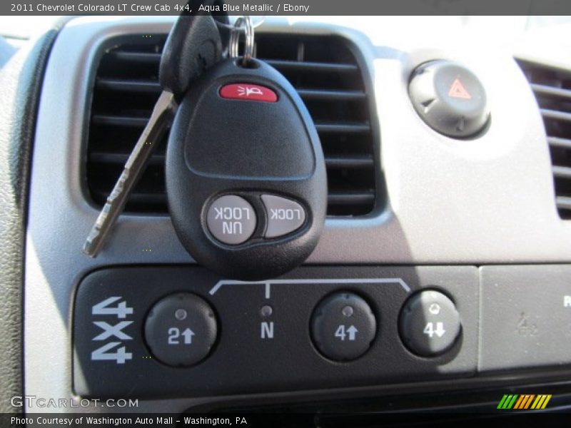 Aqua Blue Metallic / Ebony 2011 Chevrolet Colorado LT Crew Cab 4x4