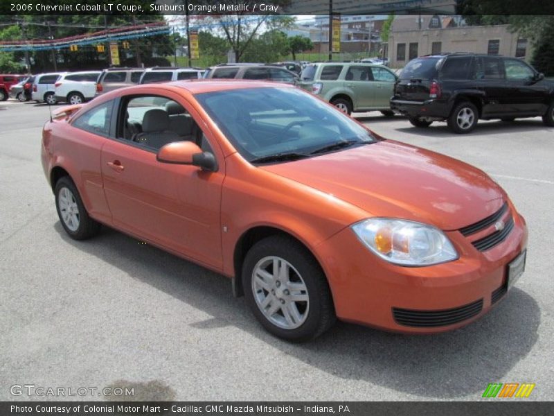 Sunburst Orange Metallic / Gray 2006 Chevrolet Cobalt LT Coupe