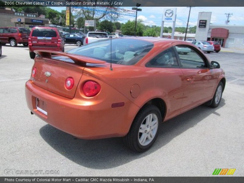 Sunburst Orange Metallic / Gray 2006 Chevrolet Cobalt LT Coupe