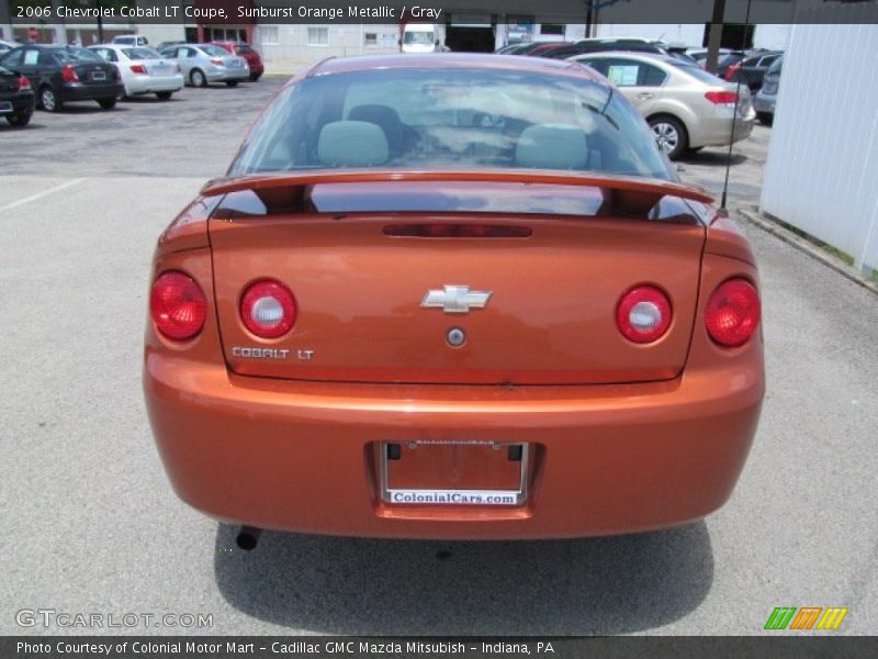Sunburst Orange Metallic / Gray 2006 Chevrolet Cobalt LT Coupe