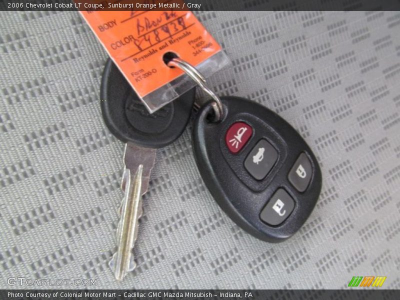 Keys of 2006 Cobalt LT Coupe