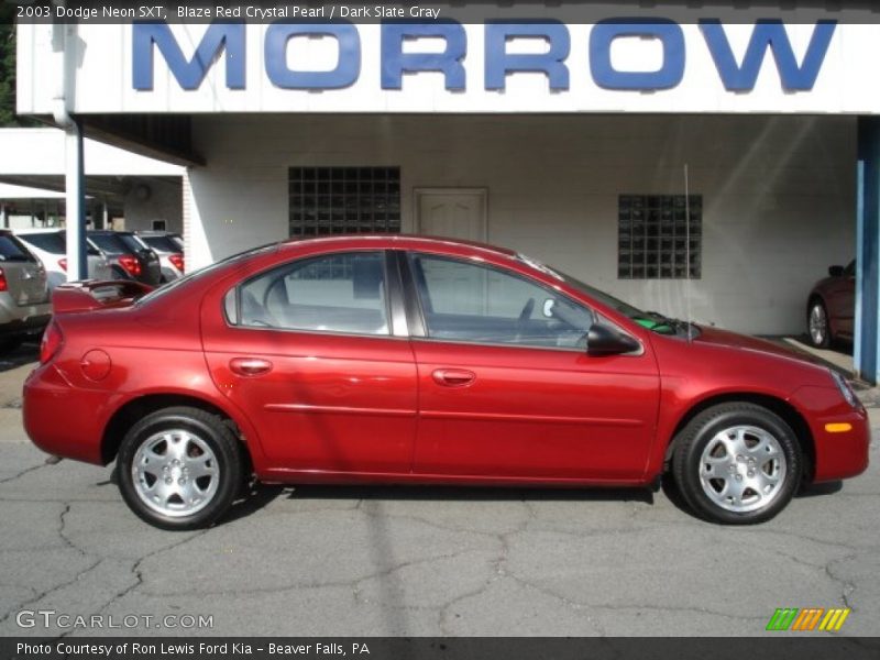 Blaze Red Crystal Pearl / Dark Slate Gray 2003 Dodge Neon SXT