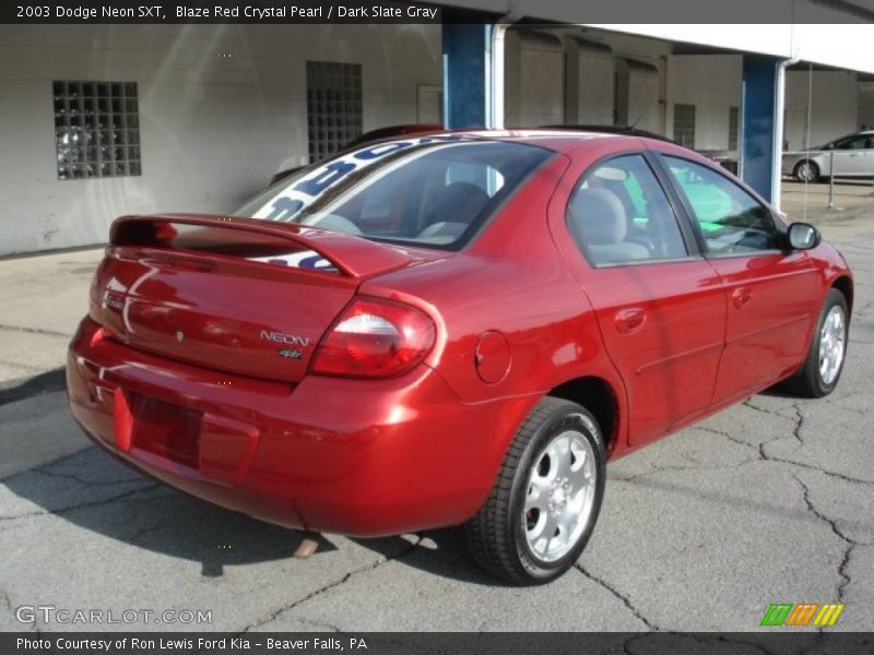 Blaze Red Crystal Pearl / Dark Slate Gray 2003 Dodge Neon SXT