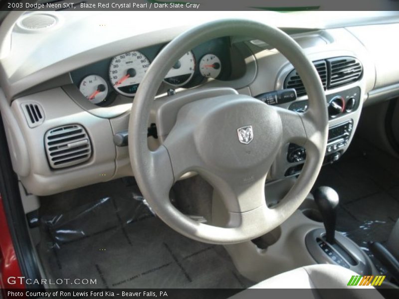 Blaze Red Crystal Pearl / Dark Slate Gray 2003 Dodge Neon SXT