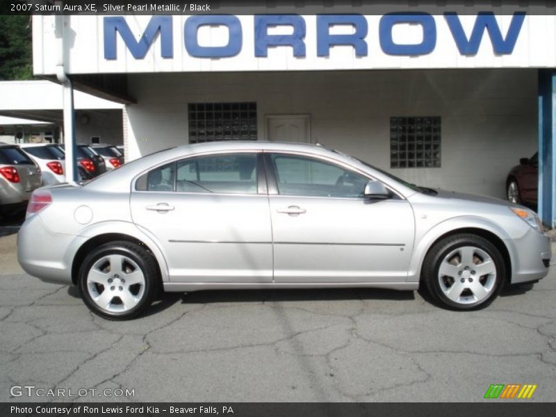 Silver Pearl Metallic / Black 2007 Saturn Aura XE