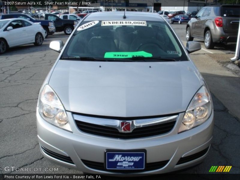 Silver Pearl Metallic / Black 2007 Saturn Aura XE